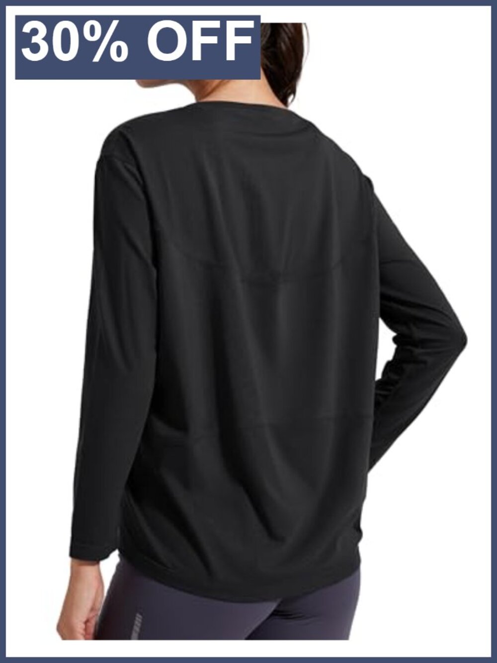 Women's Bamboo Viscose Long Sleeve Workout Shirt Loose Fit Boat Neck Yoga Top